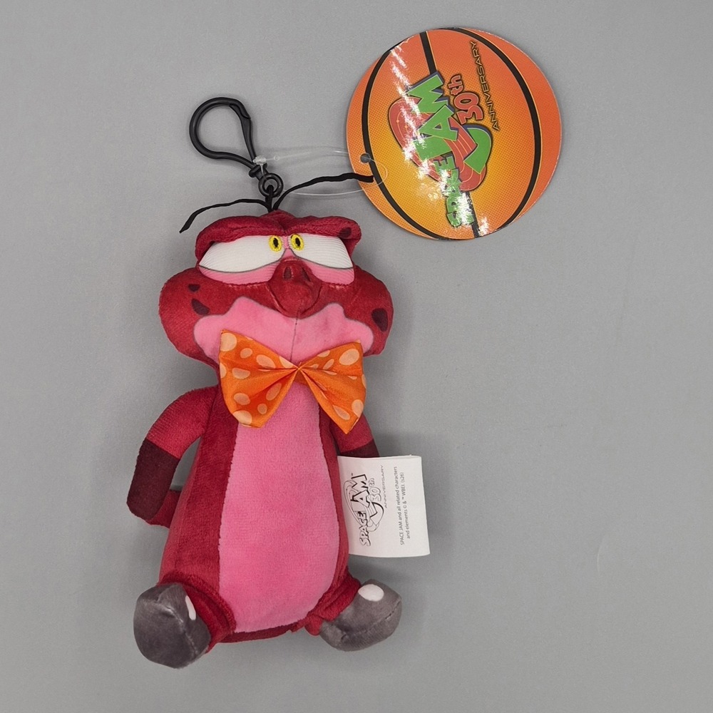 Space Jam 30th Anniversary Looney Tunes Red Nerdluck Nawt Plush Keychain NWT